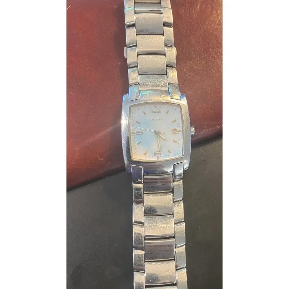Men's 26mm DKNY Watch, Solid Stainless Steel, WR to 5ATM